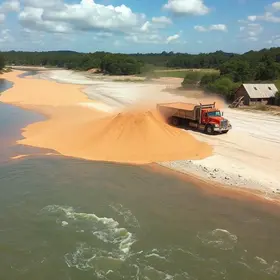 caminhão com areia