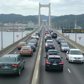 trânsito na Terceira Ponte