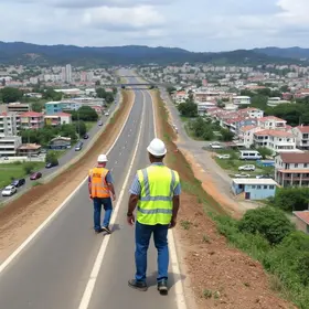 vistoria em área ocupada na BR-482