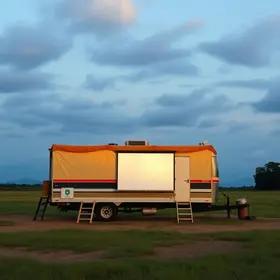 cinema móvel a energia solar
